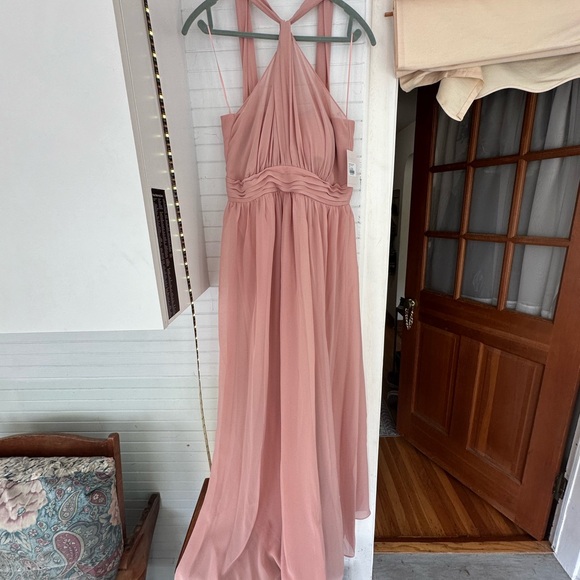 Kiko Dress - Chiffon in Dusty Rose - Picture 3 of 8